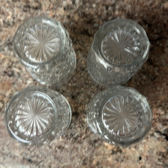 Vintage Set of 4 Anchor Hockery -  Whitehall cubes Juice Glasses - Picture 3 of 4
